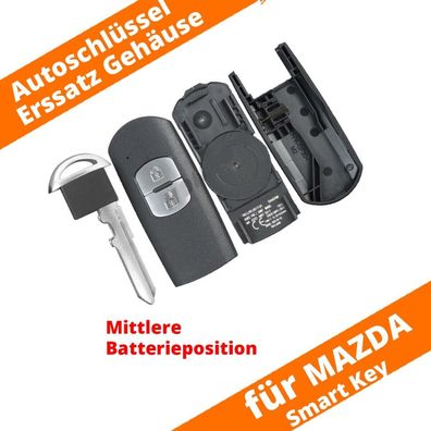 Smartkey Funk Schlüssel Gehäuse für Mazda 2 3 6 CX3 CX6 MX5 Autoschlüssel