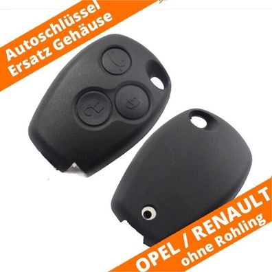 Auto Schlüssel Ersatz Gehäuse 3 Tasten für RENAUL OPEL DACIA - ohne Rohling