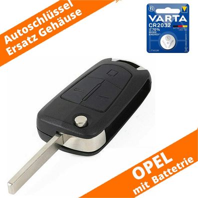 Klapp Schlüssel Gehäuse Opel Astra H Corsa D Zafira B Tigra Meriva A + CR 2032