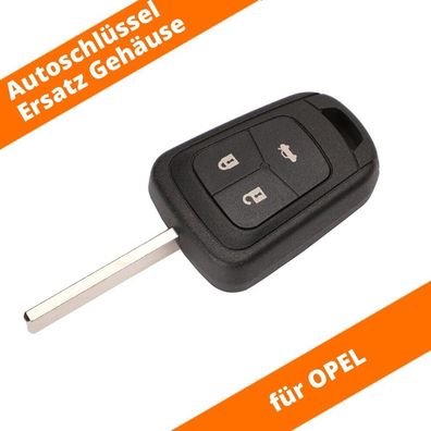 Auto Schlüssel Gehäuse 3 Tasten für Opel Astra J Corsa Meriva Zafira Insignia A