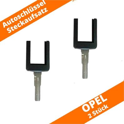 2 x Auto Funk Schlüssel Rohling für OPEL Astra Corsa Zafira Tigra Combo HU46