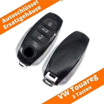 Auto Schlüssel Gehäuse für VW Touareg mit Notschlüssel Smartkey BJ 2011-2014