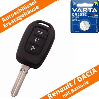 Auto Schlüssel Ersatz Gehäuse 3 Tasten für Renault Dacia Sandero Lodgy