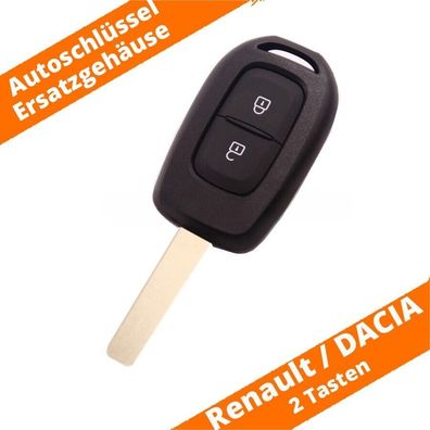Auto Schlüssel Ersatz Gehäuse 2 Tasten für Renault Dacia Sandero Duster VA2