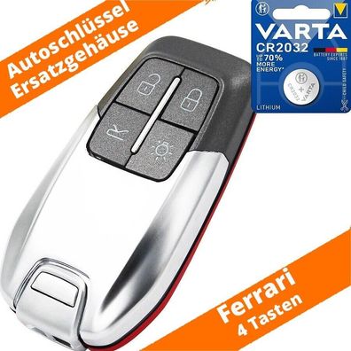 Auto Schlüssel Gehäuse für Ferrari 4 Tasten Smartkey 458 488GTB mit Batterie