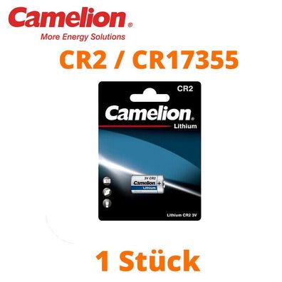 42600331 x Camelion CR2 CR17355 Photo Lithium Batterie 3V ø15,2 x 27,2mm Blister