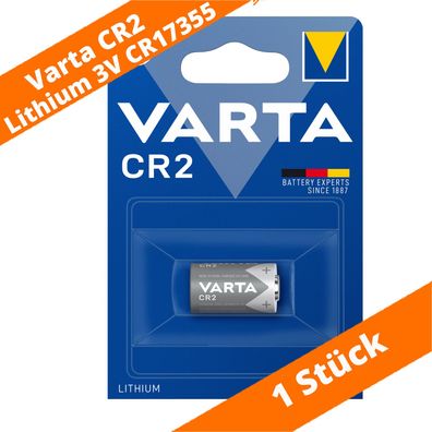 1 x Varta CR2 CR15H270 CR17355 6206 Lithium Power Photo Batterie 3V im Blister