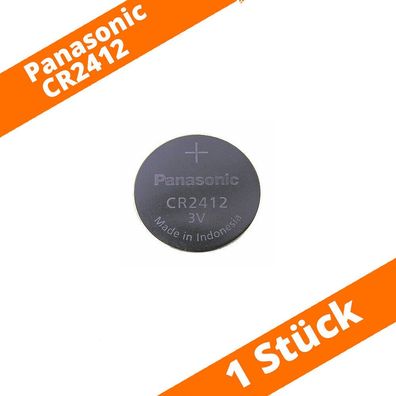 1 x Panasonic CR2412 Lithium Knopfzelle Batterie 3V lose bulk 100mAh NEU