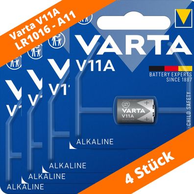 4 x Varta Alkaline V11A A11 MN11 LR1016 LR11A 6V Batterie Knopfzelle 04211