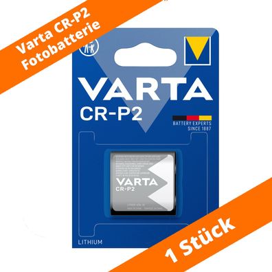 1 x Varta CR-P2 DL223 CR17-33 6204 Lithium Power Photo Batterie 3V im Blister