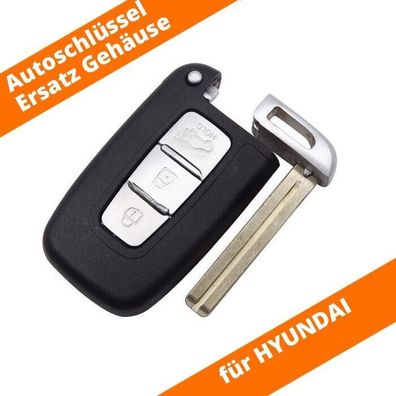 Auto Schlüssel Gehäuse Hyundai Sonata Elantra i40 Tucson 3 Tasten mit Rohling
