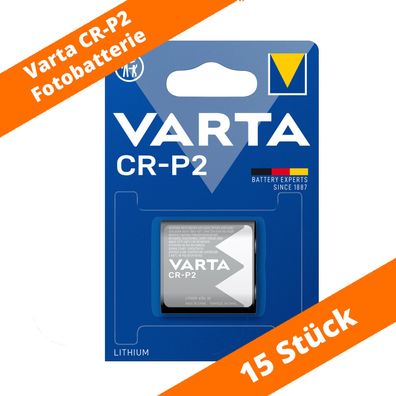 15 x Varta CR-P2 DL223 CR17-33 6204 Lithium Power Photo Batterie 3V im Blister