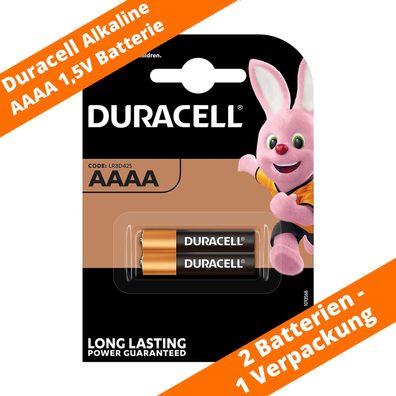 2 x Duracell Mini AAAA LR61 MN2500 LR8D425 1,5V 4061 Alkaline Batterie 1 x 2er