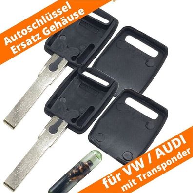 2 x Auto Schlüssel ID48 HAA AUDI A2 A3 A4 A6 TT S3 S4 S6 80 100 Transponder ID48