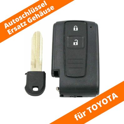 Auto Schlüssel 2 Tasten Gehäuse NEU für TOYOTA Auris Corolla Verso Prius Avensis