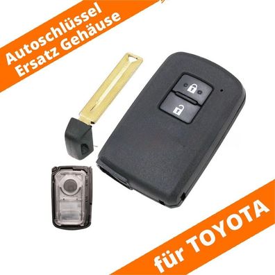 Auto Smartkey Schlüssel Gehäuse 2 Tasten für Toyota Auris Yaris Rav4 Corolla
