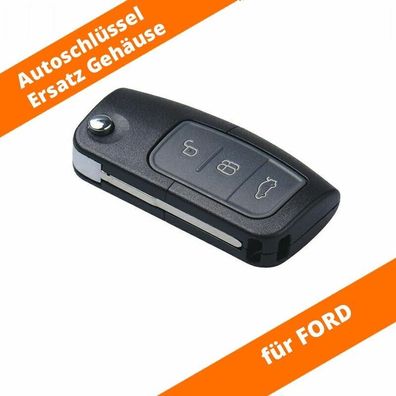 1x Klappschlüssel für Ford 3 Tasten Rohling HU101 Mondeo MK4 Fiesta Focus C-Max