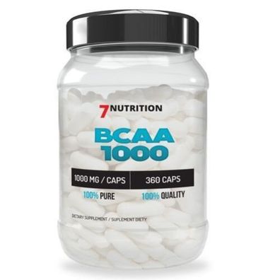 7Nutrition BCAA Kapseln 1000 / 360 Kaps essentielle Aminosäuren BCAAs Amino Caps