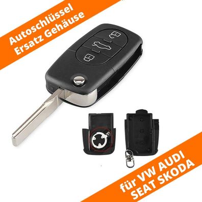 Schlüssel Gehäuse 3 Tasten für Audi A3 A6 A8 A2 A3 A4 A6 A8