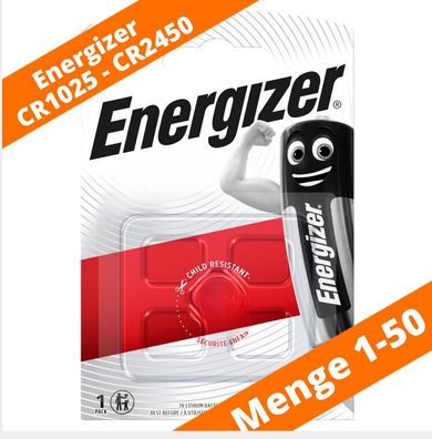 Energizer Lithium CR Sortiment 1025 - 2450 3V Batterien Knopfzelle 13 Typen