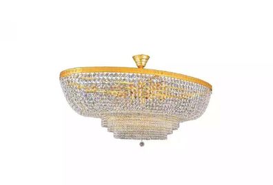 Deckenleuchter Luxus Kronleuchter Deckenlampe Lüster Gold Kristall Lampe