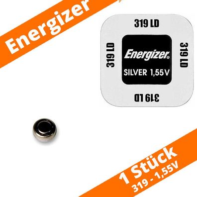 1 x Energizer 319 Uhrenbatterie 1,55 V SR527SW SR64 Knopfzelle Silberoxid