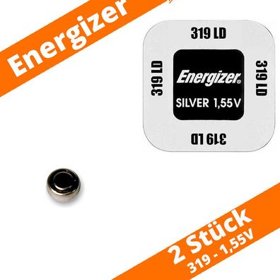 2 x Energizer 319 Uhrenbatterie 1,55 V SR527SW SR64 Knopfzelle Silberoxid