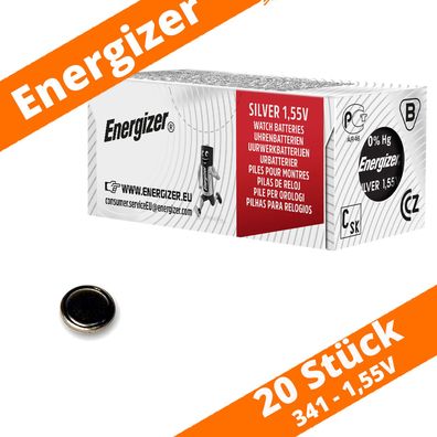 20 x Energizer 341 SR714SW Uhrenbatterie 1,55 V SR714 Silberoxid Knopfzelle