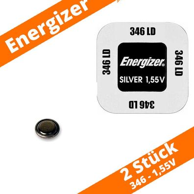 2 x Energizer 346 SR712SW Uhrenbatterie 1,55 V SR712 Silberoxid Knopfzelle NEU