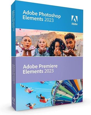 Adobe Photoshop & Premiere Elements 2023 DE WIN/ MAC NEU Unbegrenzte Laufzeit