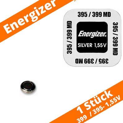 1 x Energizer 399 / 395 1,5V SR57 SR927 Silberoxid Uhrenbatterie Knopfzelle