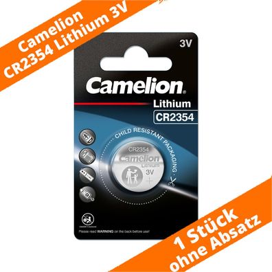 1 x Camelion CR 2354 3V Lithium Batterie 2354 Knopfzelle 190mAh CR2354 NEU