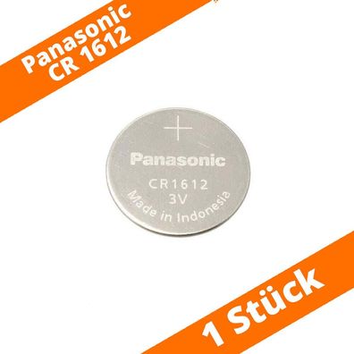 1 x Panasonic CR1612 Knopfzelle Batterie 3V Lithium Knopfzelle 25mAh lose bulk