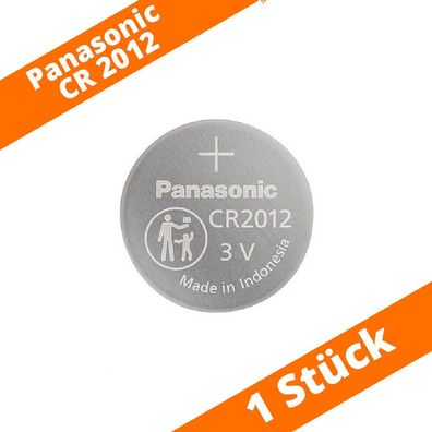 1 x Panasonic CR2012 Lithium Knopfzelle DL2012 3V 45mAh Batterie lose bulk