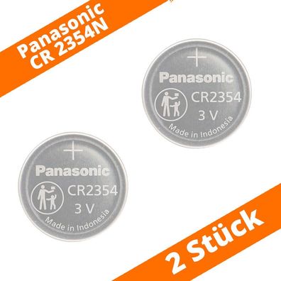 2 x Panasonic CR2354N mit Absatz Lithium 3V Batterie lose bulk 560mAh 2354