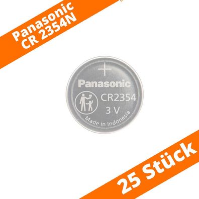 25 x Panasonic CR2354N mit Absatz Lithium 3V Batterie lose bulk 560mAh 2354