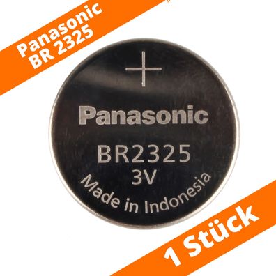 1 x Panasonic BR2325 CR2325 Lithium Knopfzelle Batterie 3V lose bulk 165mAh