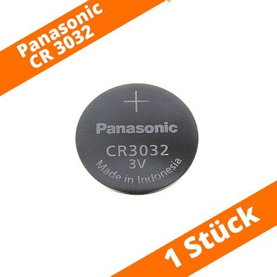 1 x Panasonic CR3032 30mm x 3,2mm Lithium Knopfzelle Batterie 3V lose CR 3032