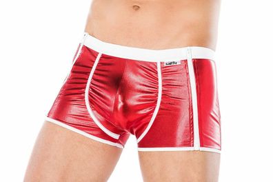 Sexy Wetlook Shorts Boxershorts Metallic Look Unterwäsche Reißverschluss bis 5XL