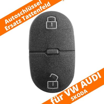 2-Tastenfeld Schlüssel Gummi Key Pad für Audi VW SEAT SKODA bis 2010 Golf A3 A4