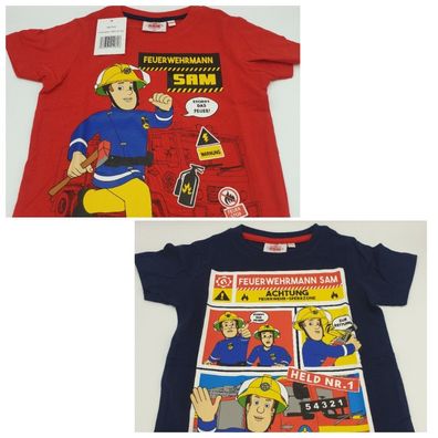 NEU* Feuerwehrmann Sam T- Shirt Gr. 110/116 + 122/128