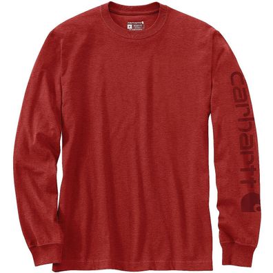 carhartt Long Sleeve Logo-Shirt - Chili Pepper Heather 104 L