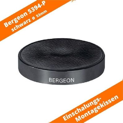 Bergeon 5394-P Uhrengehäusekissen, Montagekissen, Gelkissen, Filz schwarz 53mm
