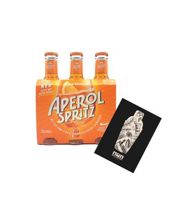 Aperol Spritz 3x 0,2l (10,5% Vol) ready to drink Aperitivo / Aperitif - (Enthäl