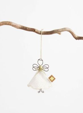 Mini Engelchen "Goldenes Kleeblatt"