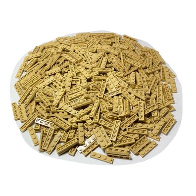 LEGO 1x4 Platten Hellbeige - Classic, Basic, City - Tan Plate 3710 NEU! Menge 50x