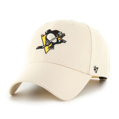 NHL Pittsburgh Penguins Cap Basecap Baseballcap MVP 196895641487 Natural Kappe