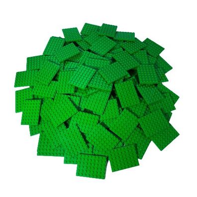LEGO 6x8 Platten Gruen - Classic, Basic, City - Green Plate 3036 NEU! Menge 50x