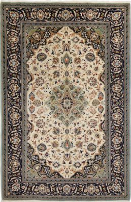 Teppich Handgeknüpft Keshan Alt Orientteppich 210 x 135 cm Perserteppich