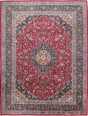 Teppich Handgeknüpft Mashad Orientteppich 377 x 298 cm Perserteppich Nr : 568